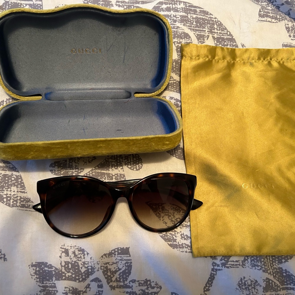 Gucci GG0636SK 002 Havana Frame/Brown Gradient Sunglasses